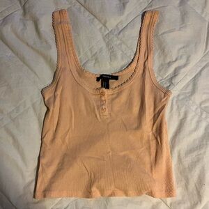 Light orange tank top size: small brand: forever 21